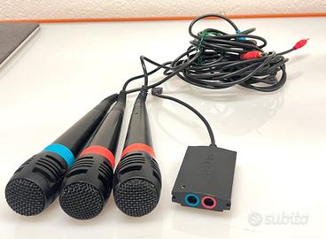 Microfoni Singstar Originali Sony + Adattatore usb
