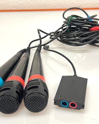 Microfoni Singstar Originali Sony + Adattatore usb