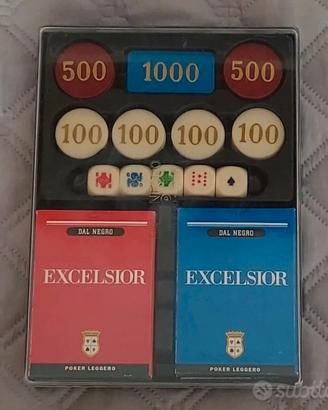 Set Poker Dal Nero anni 90