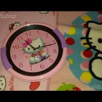 Blocco hello kitty tappeto orologio ecc