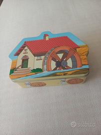 Scatola latta porta merenda Mulino Bianco