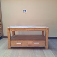 Mobile TV in legno rovere naturale, marca Jysk