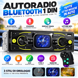 Autoradio 1 DIN Bluetooth Touchscreen USB/AUX