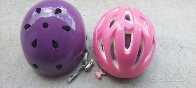 Casco bici bambina roller pattini