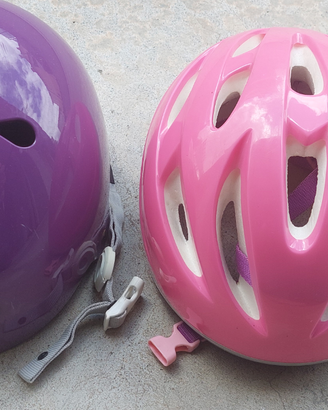 Casco bici bambina roller pattini