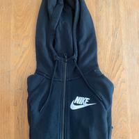 Felpa con zip Nike nera