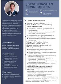 Cameriere / Lavapiatti