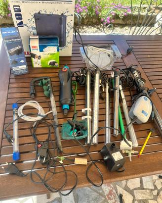 Atrezzatura per acquari