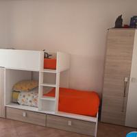 Cameretta Letto a castello con armadio