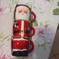 set 3 tazze babbo natale 
