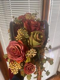 Fiori finti in borsetta