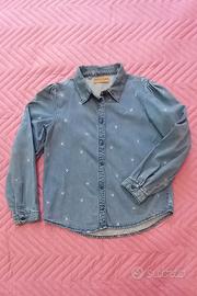 Camicia jeans bambina 9-10 anni