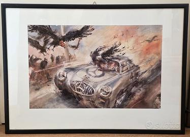 Poster stampa raffigurante Mercedes-Benz ali di ga