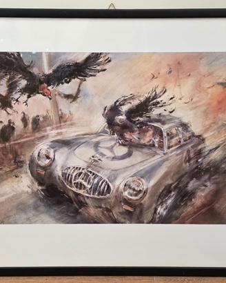 Poster stampa raffigurante Mercedes-Benz ali di ga