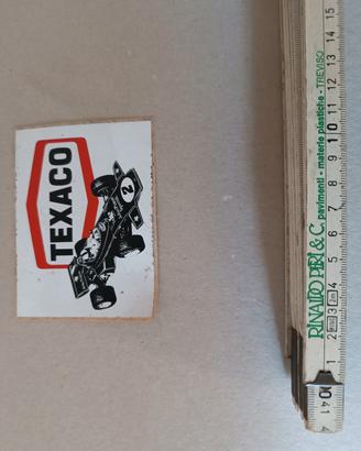 adesivo vintage anni 70 Texaco 