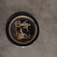 Piattino Greco decorato in oro