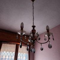 Lampadario a goccia di cristallo