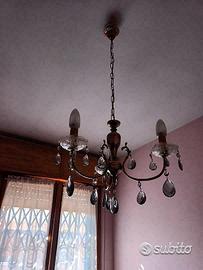 Lampadario a goccia di cristallo