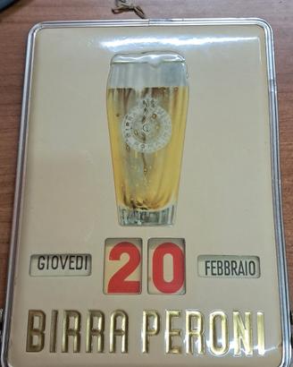 calendario perpetuo vintage Birra Peroni 