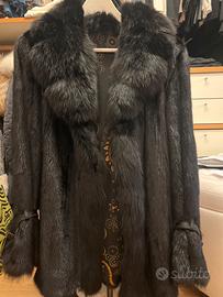 Giaccone  in vera pelliccia Visone Selvaggio