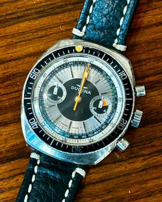 Cronografo vintage diver military Dugena meccanico