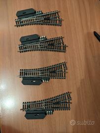 scambi elettrici, interruttori e binari Lima 