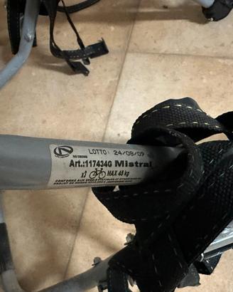 Portabici Fabbri Mistral posteriore 45 kg