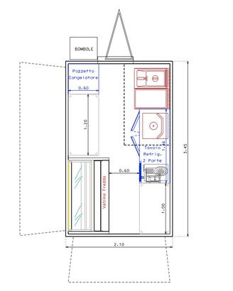 Rimorchio autonegozio-kebab effeci fc1500 fan