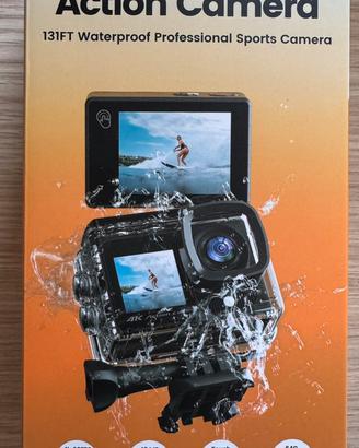 Action Camera 48MP 4K touch con accessori