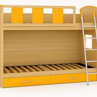 Letto a castello con cassetti + reti ortopediche