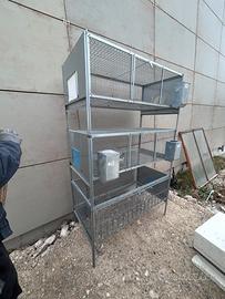 Gabbie zincate per conigli