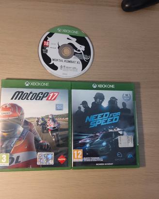 3 giochi per Xbox one 