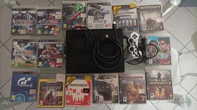 PlayStation 3 + joystick originale+ giochi + cavi