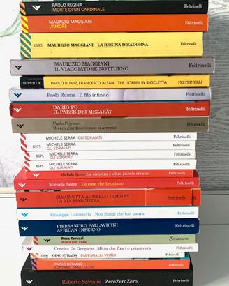 22 libri edizioni Feltrinelli di autori italiani