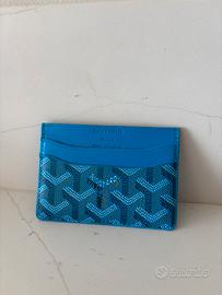 Portacarte Goyard Saint Suplice in pelle Blu
