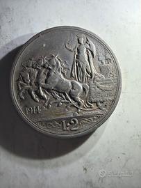 Splendido esemplare 2 lire del 1914