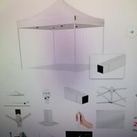 Gazebo in acciaio bianco