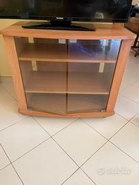 Mobile porta TV con ante in vetri