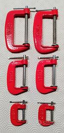 Set di 6 morsetti a C per bricolage 