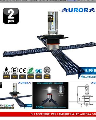 Aurora lampade led Jeep