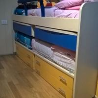 Letto a castello estraibile
