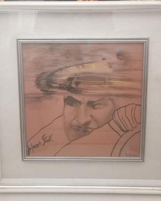 dipinto di Pio Solero su pilota Hans Stuck