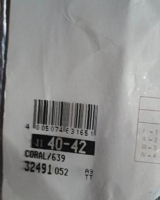 Collant capri pinocchietto rosso corallo nuovo sex