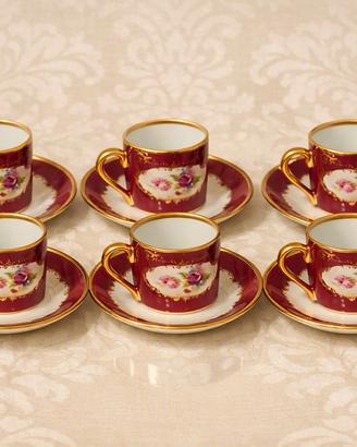 set sei tazzine caffè Limoges porcellana