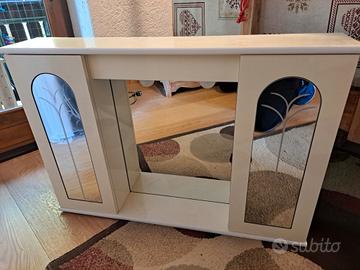 Mobile bagno bianco con ante a specchio 