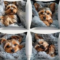 4 federe cuscino cane copricuscino