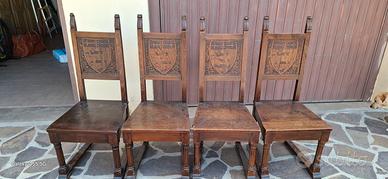 sedie in legno antiche fine 800