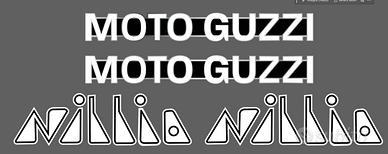 MOTO GUZZI NIBBIO SERIE ADESIVI AUFKLEBER STICKER 