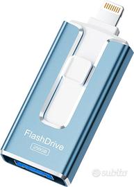 Chiavetta USB 256GB Lightning per iPhone nuova