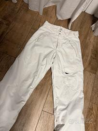 PANTALONI SCI UOMO WEDZE BIANCO taglia M